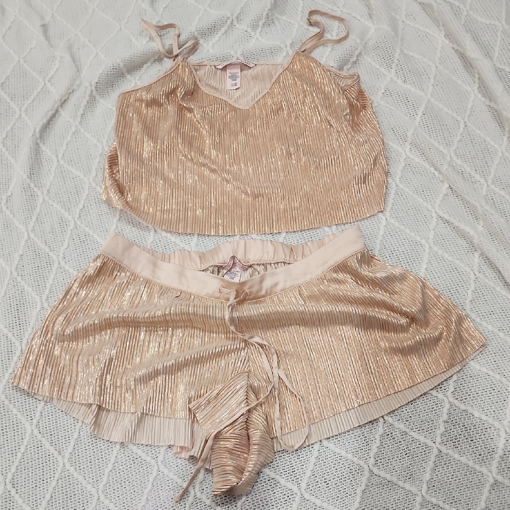 Victoria Secret Gold Sleepwear Set